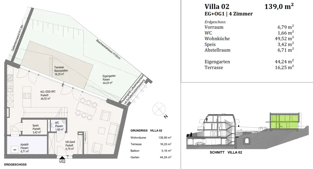 Grundriss Villa 2 EG