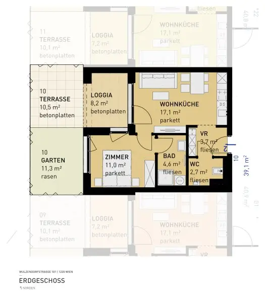 PROVISIONSFREI - Aspern Flats 101 - Ihr Traum vom Eigenheim im Grünen