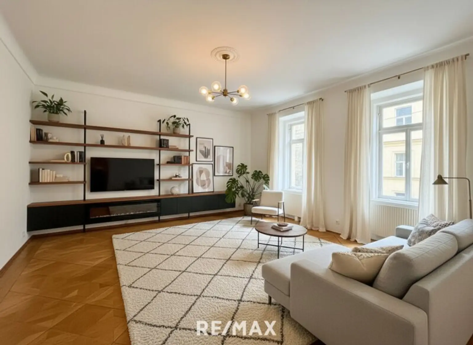 Wohnzimmer (Einrichtung visualisiert)