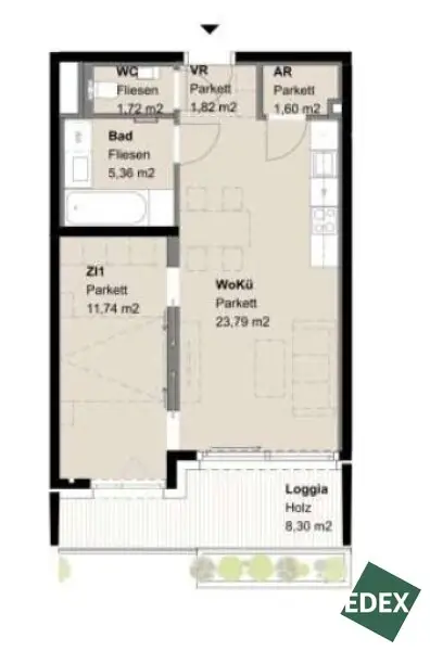 Wunderschöne 2-Zimmer Wohnung im 1050