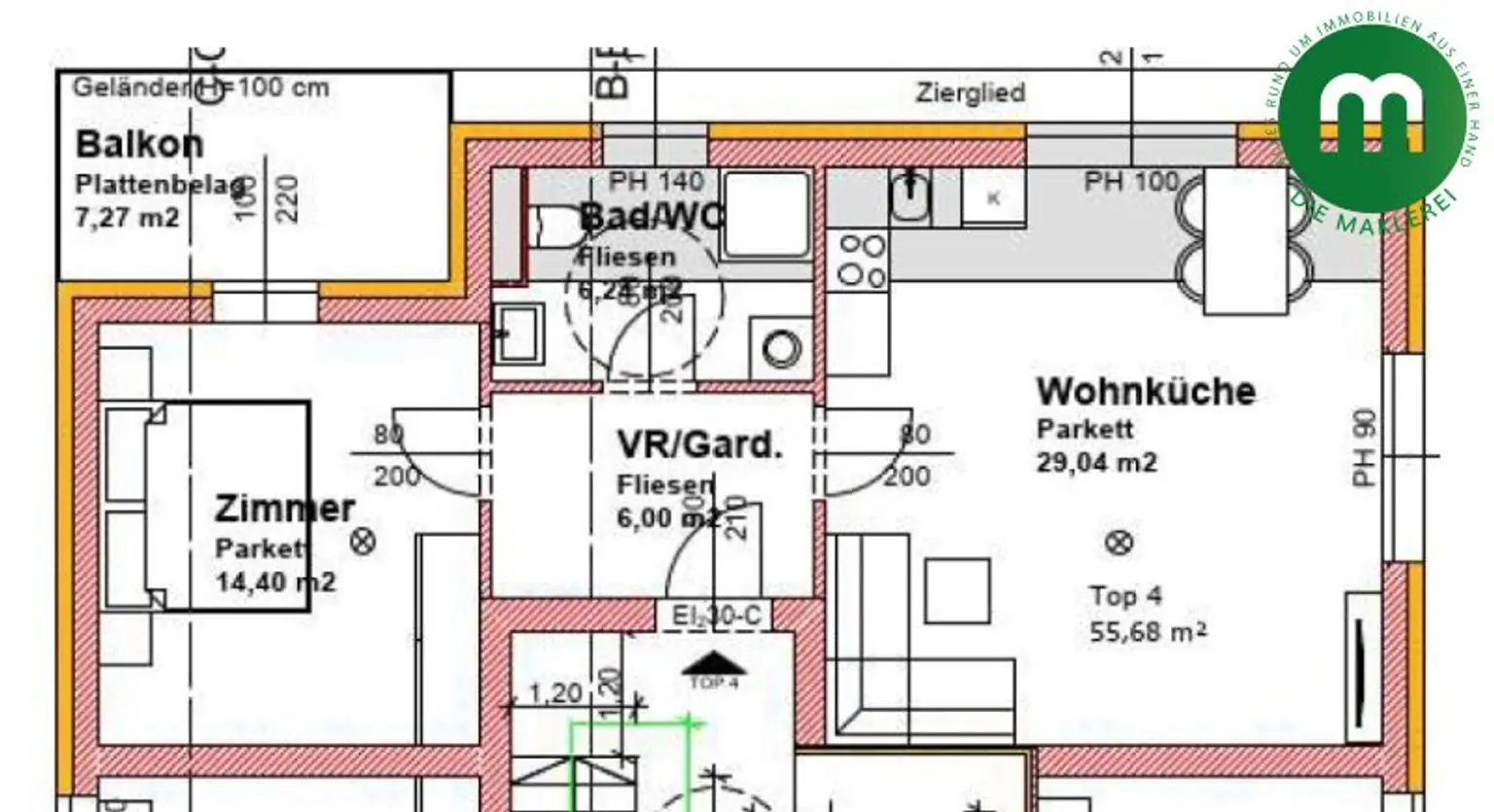 Wohnen nahe des Nationalparks Donau Auen – Neubauwohnung mit Balkon