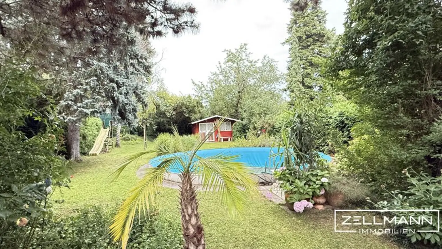 Charmantes Einfamilienhaus in Bestlage von Wien-Mauer – mit Pool, Garten und viel Privatsphäre | ZΞLLMANN IMMOBILIEN