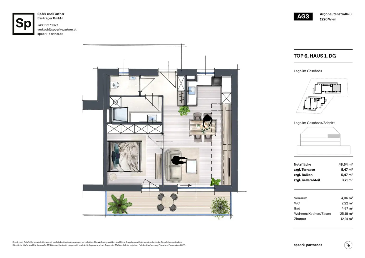 DG-Wohnung bei der Alten Donau - bezugsfertig und provisionsfrei