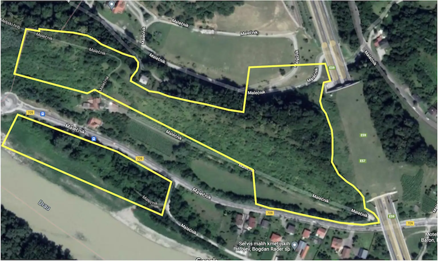 Randlage Maribor - Süd-West ausgerichtete Hang-Liegenschaft mit Aussicht auf das Drau-Ufer zu verkaufen (Fläche ca. 6 ha)