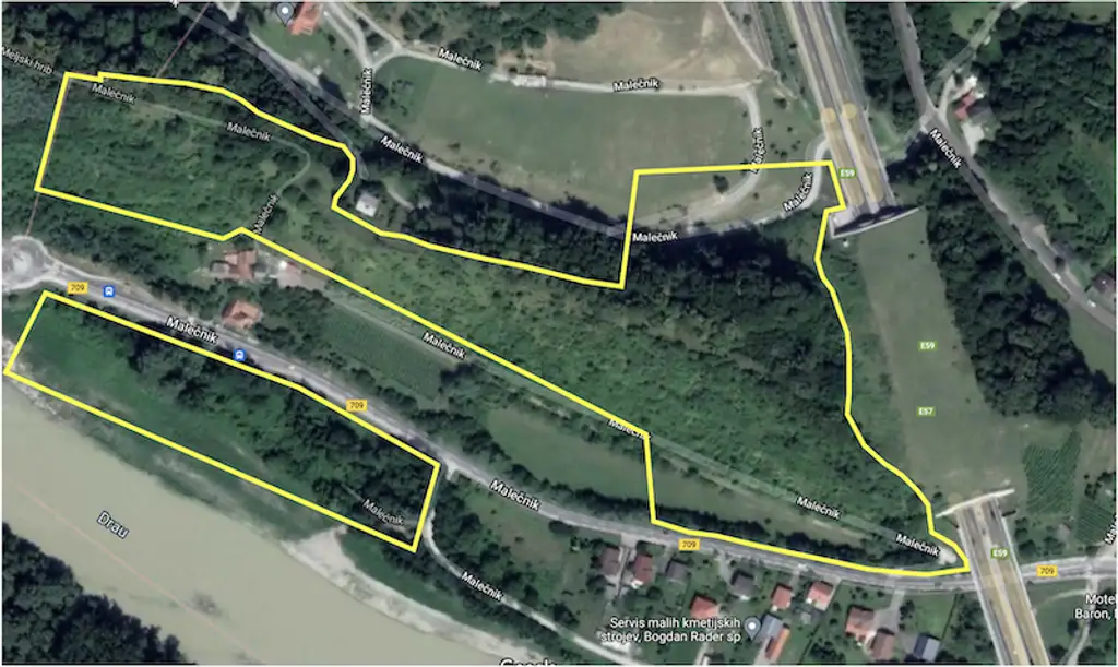 Randlage Maribor - Süd-West ausgerichtete Hang-Liegenschaft mit Aussicht auf das Drau-Ufer zu verkaufen (Fläche ca. 6 ha)