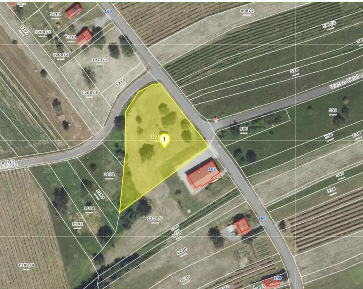 Katasterplan GST 1218-2