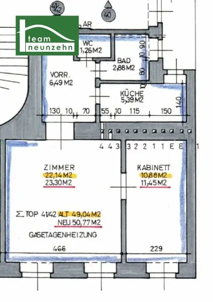Helle 2-Zimmer-Wohnung in ruhiger Seitengassenlage – sofort beziehbar!