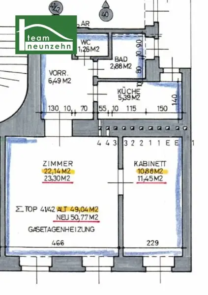 Helle 2-Zimmer-Wohnung in ruhiger Seitengassenlage – sofort beziehbar!