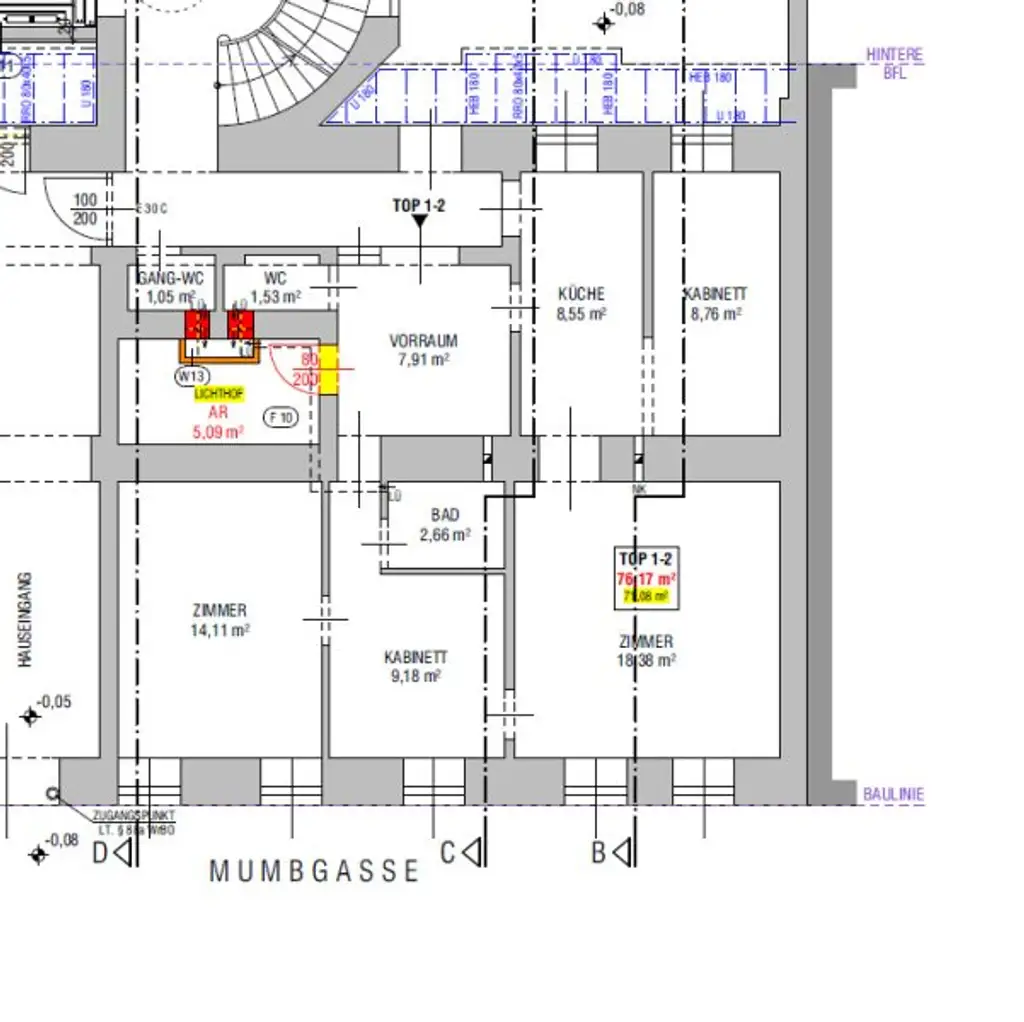 4-Zimmer - WG geeignet - Nähe U1/Messe/WU