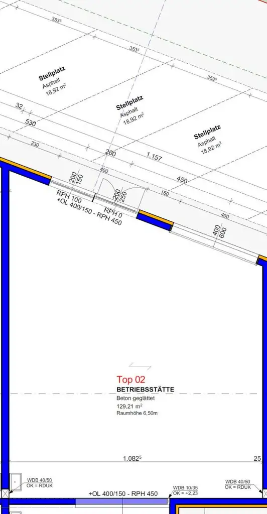 Gewerbe-/ Büro-/ Ordination-/ Lagerflächen von 96 - 307 m² Fläche im Gewerbepark Ansfelden zu vermieten, Nähe A1 (Audorf Süd) (Top 02)