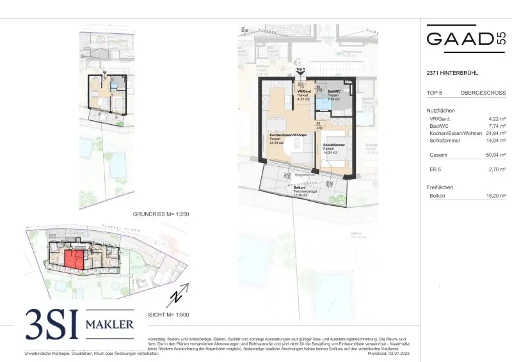Exklusives Wohnen im Obergeschoss mit großem Balkon