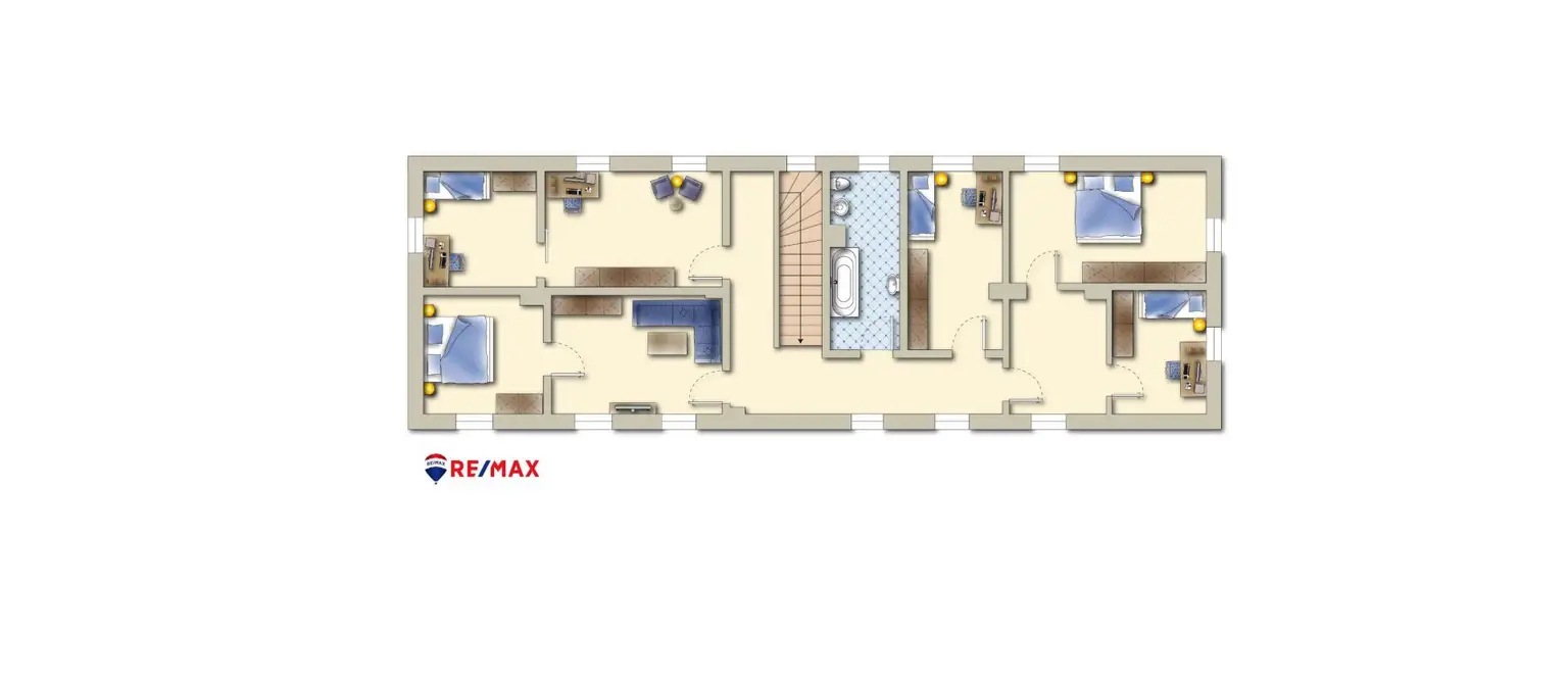 Sanierungsbedürftiges Mehrfamilienhaus mit großem Grundstück und hoher Bebauungsdichte
