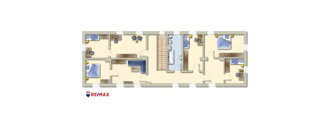 Sanierungsbedürftiges Mehrfamilienhaus mit großem Grundstück und hoher Bebauungsdichte