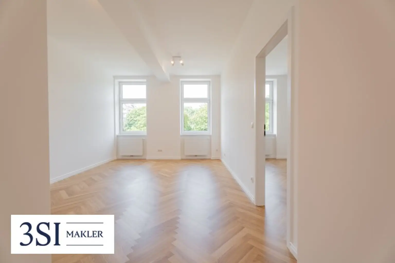 Elegante 3-Zimmer-Wohnung mit Parkblick – Erstbezug im revitalisierten Altbau
