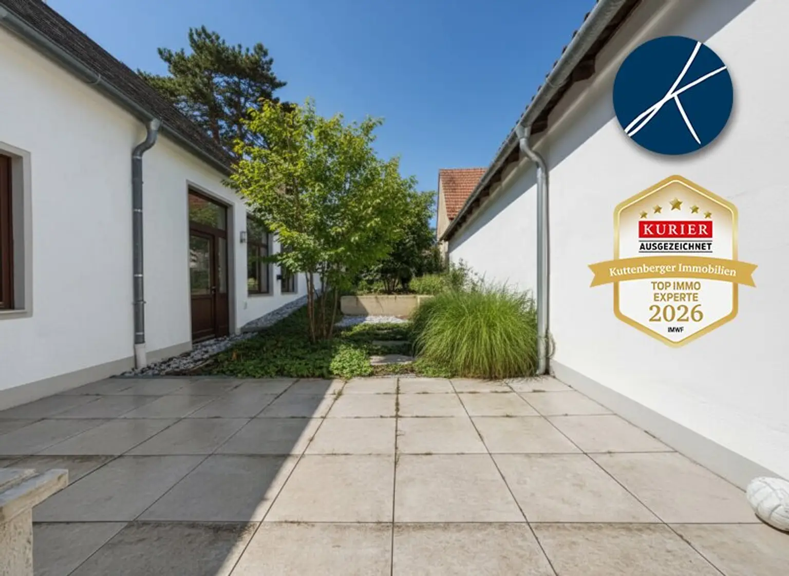 Atrium-Terrasse und Garten