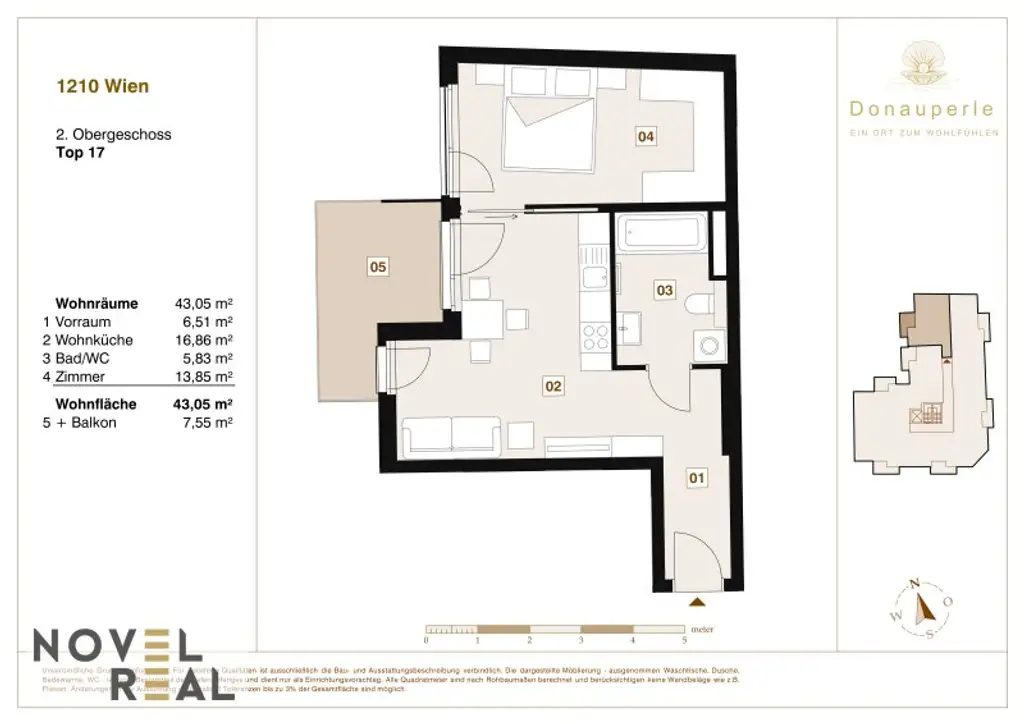 Wohlfühlen und Genießen: 2-Zimmer-Erstbezug Wohnung mit West-Balkon in Top Lage!