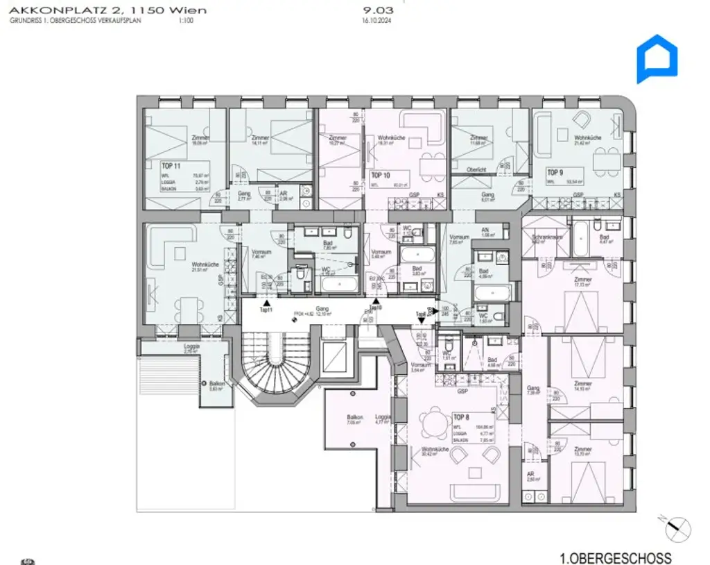 Schönbrunnblick-Gloriette, ERSTBEZUG, JETZT einziehen! Dachgeschoss NEU mit modernster Ausstattung148m² Wohnfläche, 4 Zimmer plus Nebenräume, auch Altbau Etagen-Wohnungen, teilweise Kurzzeitvermietung möglich !