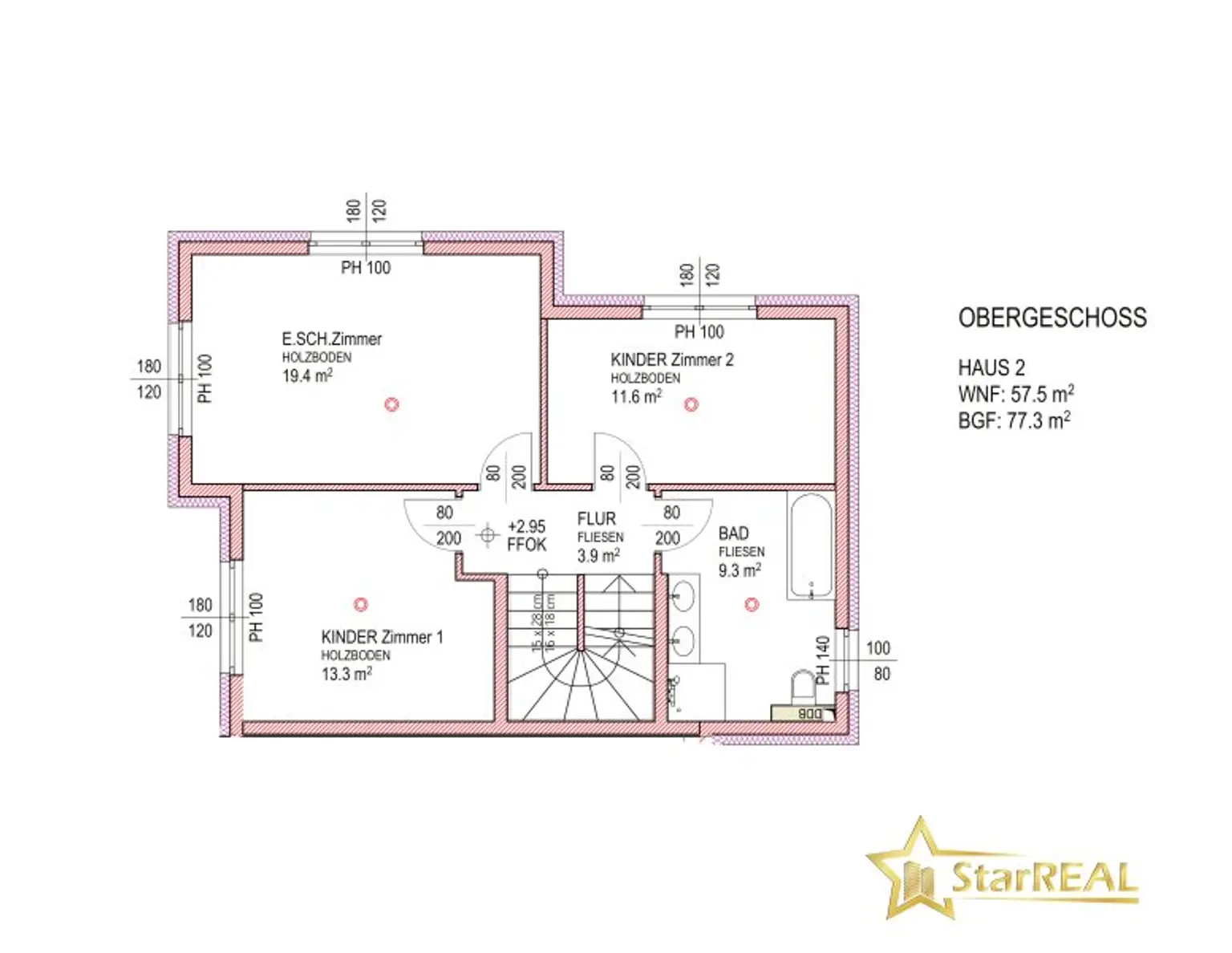 Plan Obergeschoss