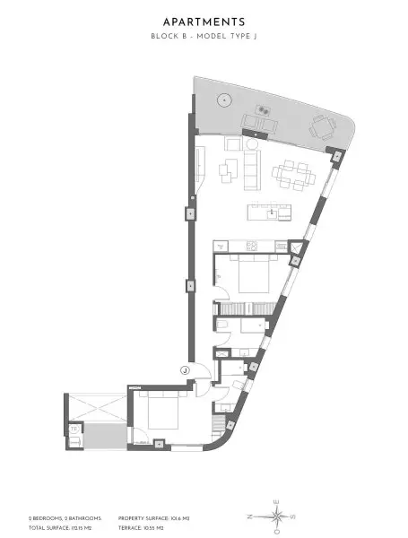 Apartments in erster Meereslinie mit Meerblick mit Gemeinschaftspool und Fitnessraum!