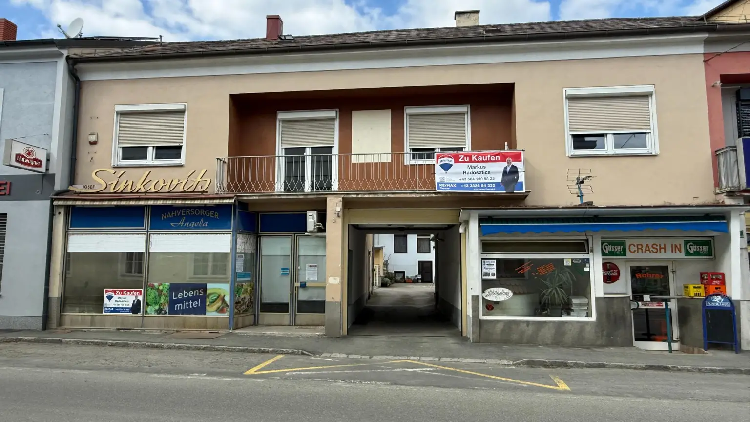 Ansicht von der Straße