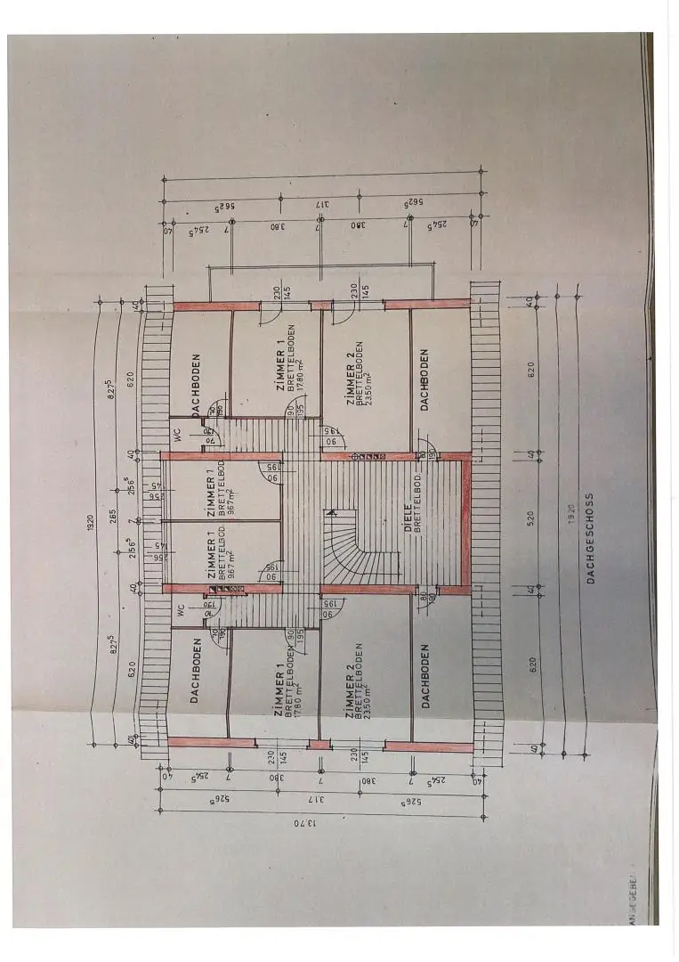 Plan Dachgeschoss