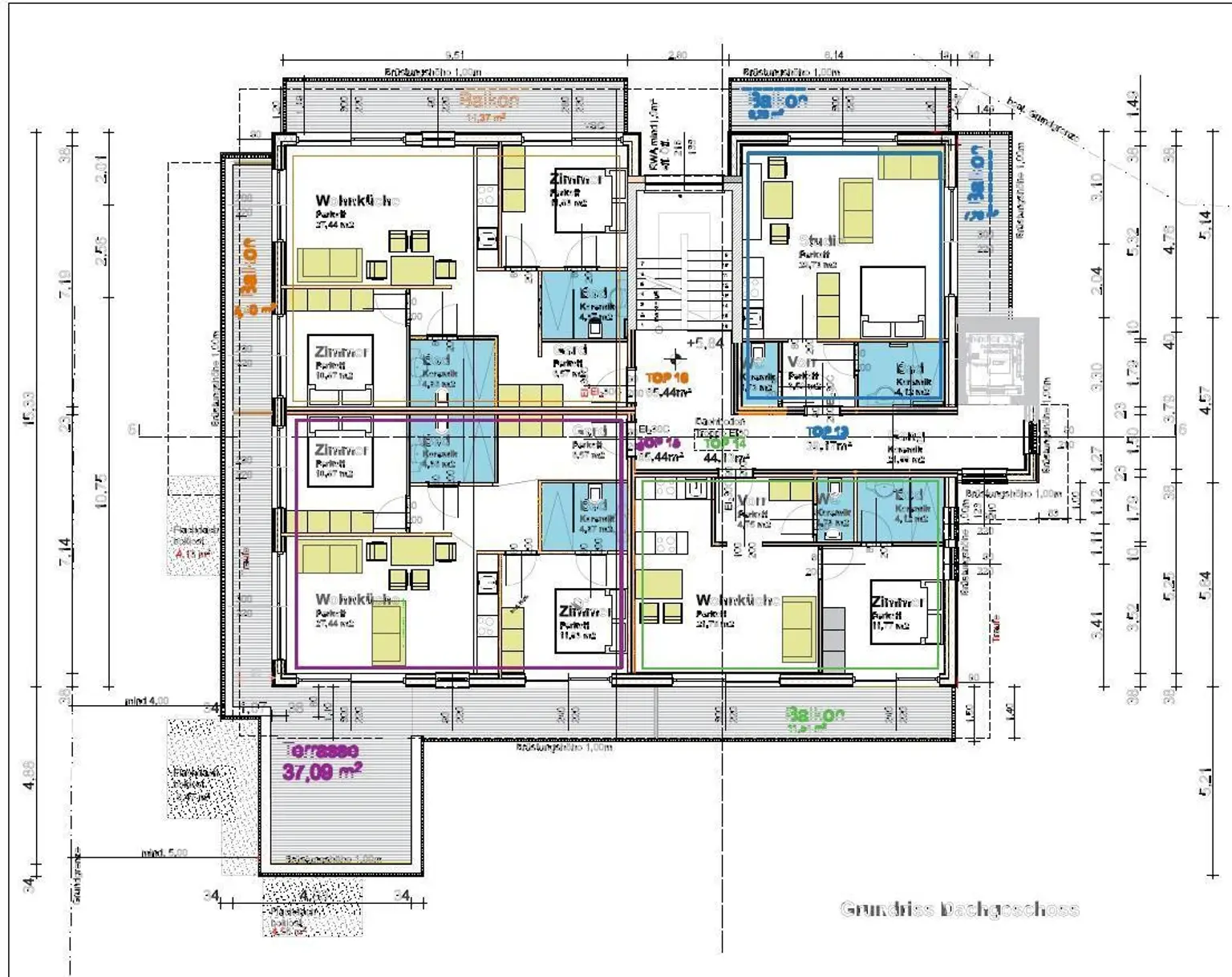 Plan Dachgeschoss