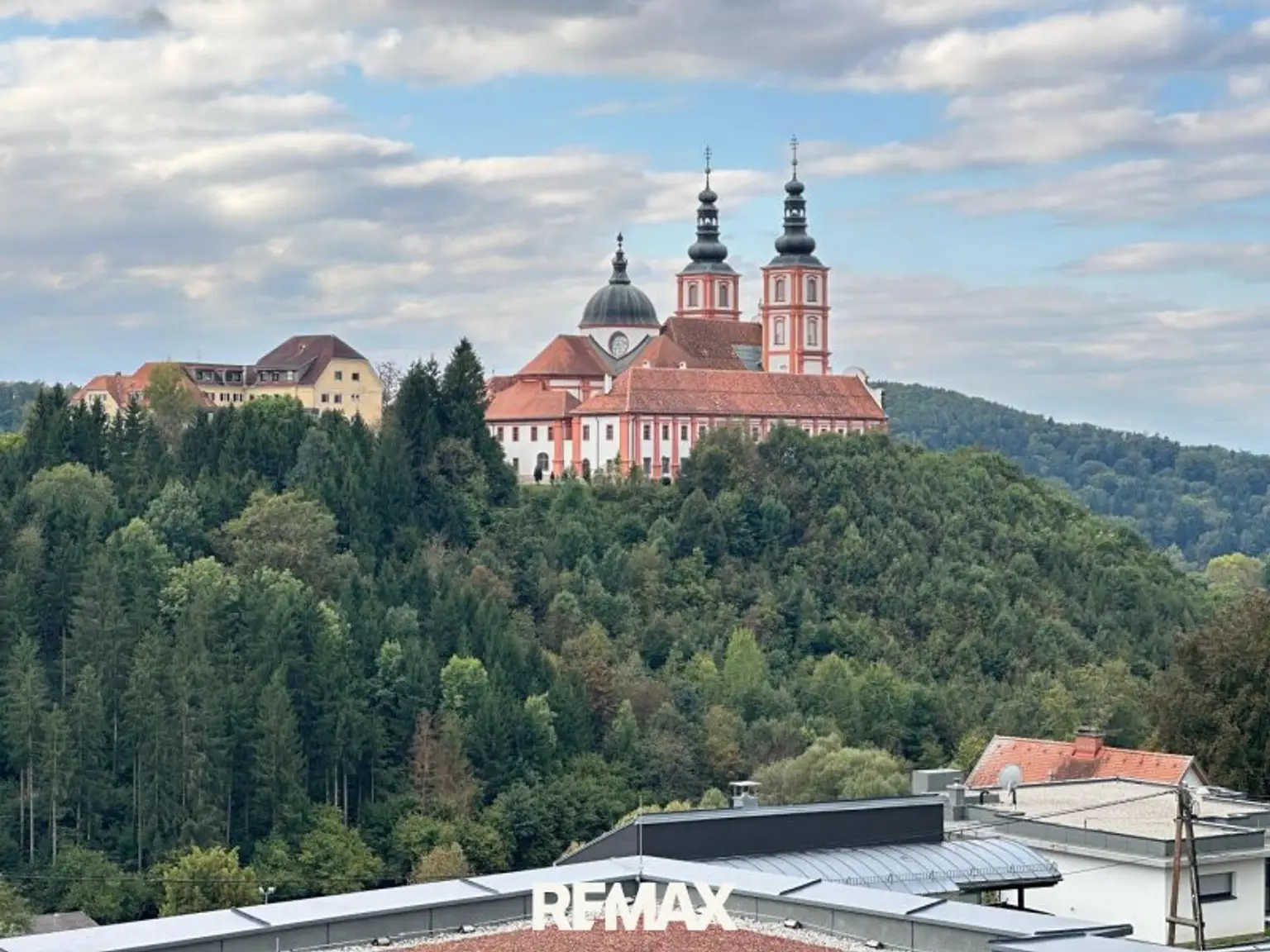 Ausblick auf die Basilika Maria Trost