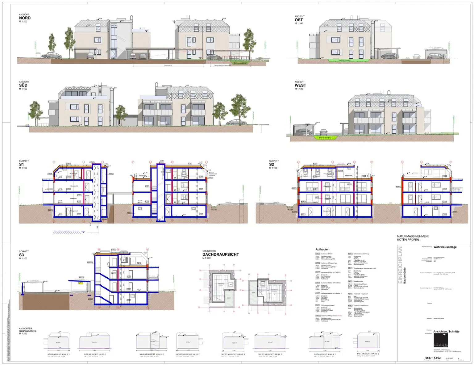 Ansichten + Schnitte