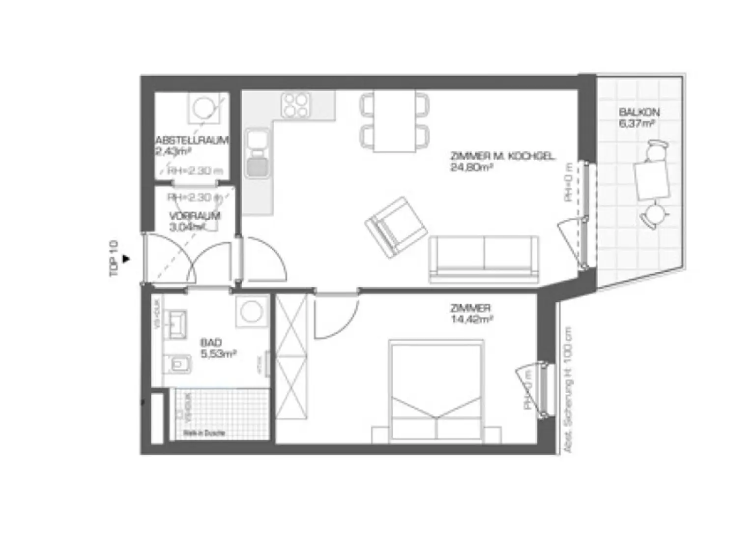 Modernes Wohngefühl nahe der Donau – 2-Zimmer-Wohnung mit Balkon, Smart-Home-System & hochwertiger Ausstattung