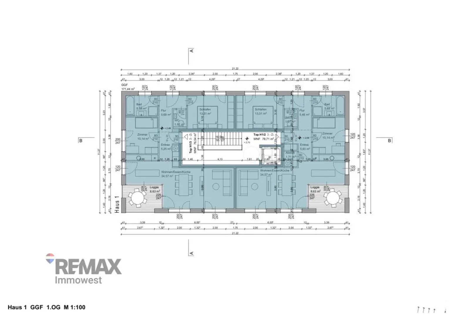 1. OG - Haus 1