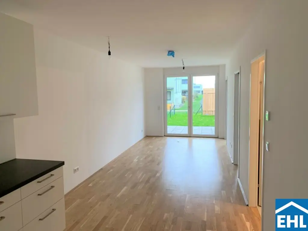 Ländliches Flair aber doch in der Stadt: 2-Zimmerwohnung mit Garten