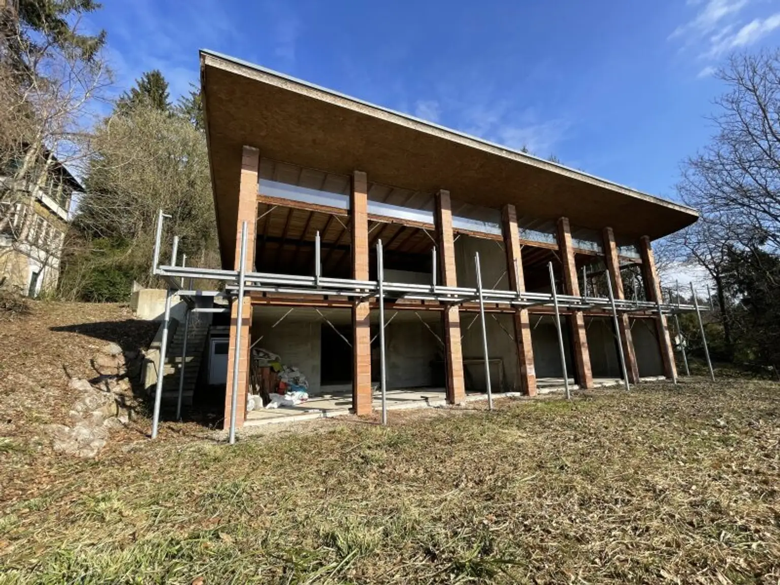 ZWEI DOPPELHAUSHÄLFTEN IM ROHBAU - PURKERSDORF mit großartigen FERNBLICK