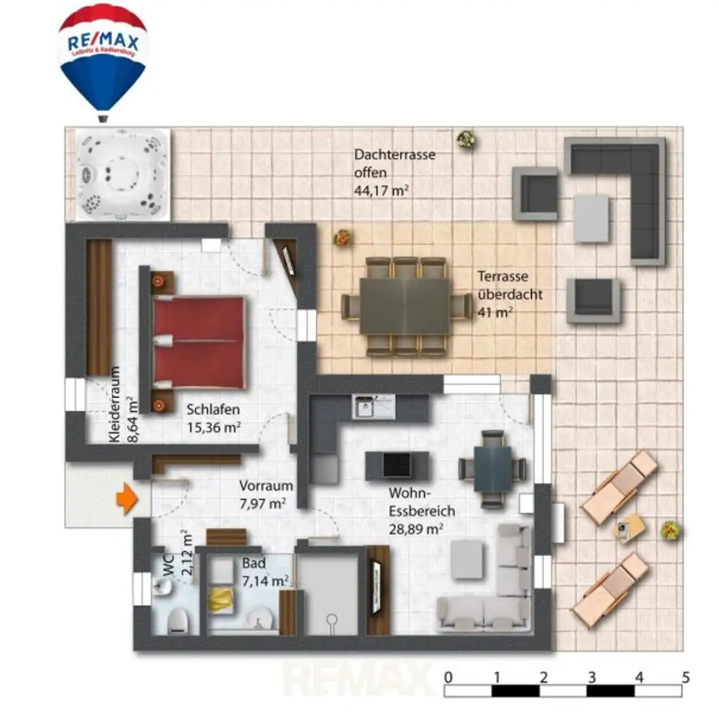 Grundriss ETW 1605-5391