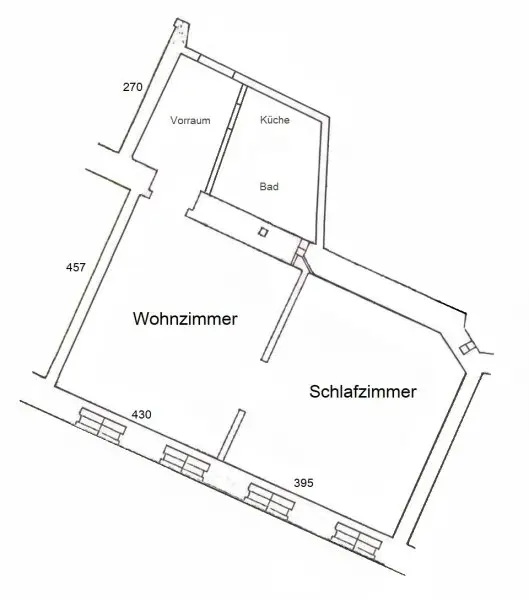 Unsanierte Wohnung in einem wunderschön sanierten Stilaltbau - Gaußplatz/Augarten