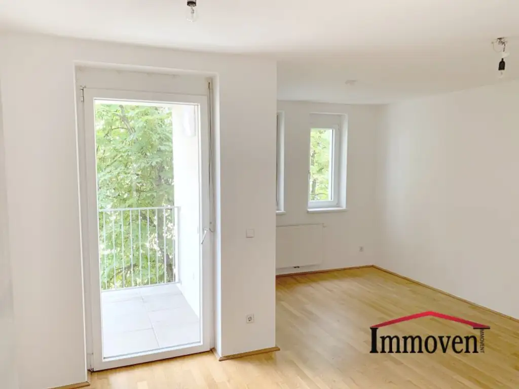 2 Zimmer-Neubauwohnung mit großem Balkon nahe der FH Joanneum!