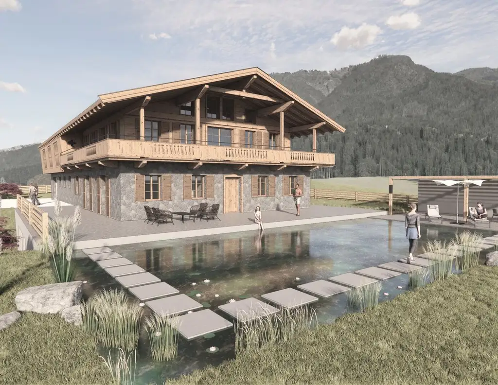 Rarität in Toplage von Kitzbühel - Baugrundstück mit Altbestand und genehmigtem Neubauprojekt in der "Zephirau"