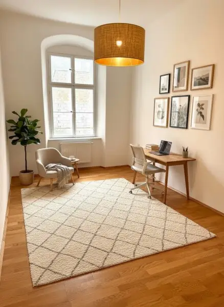 Arbeitszimmer mit KI-Einrichtung