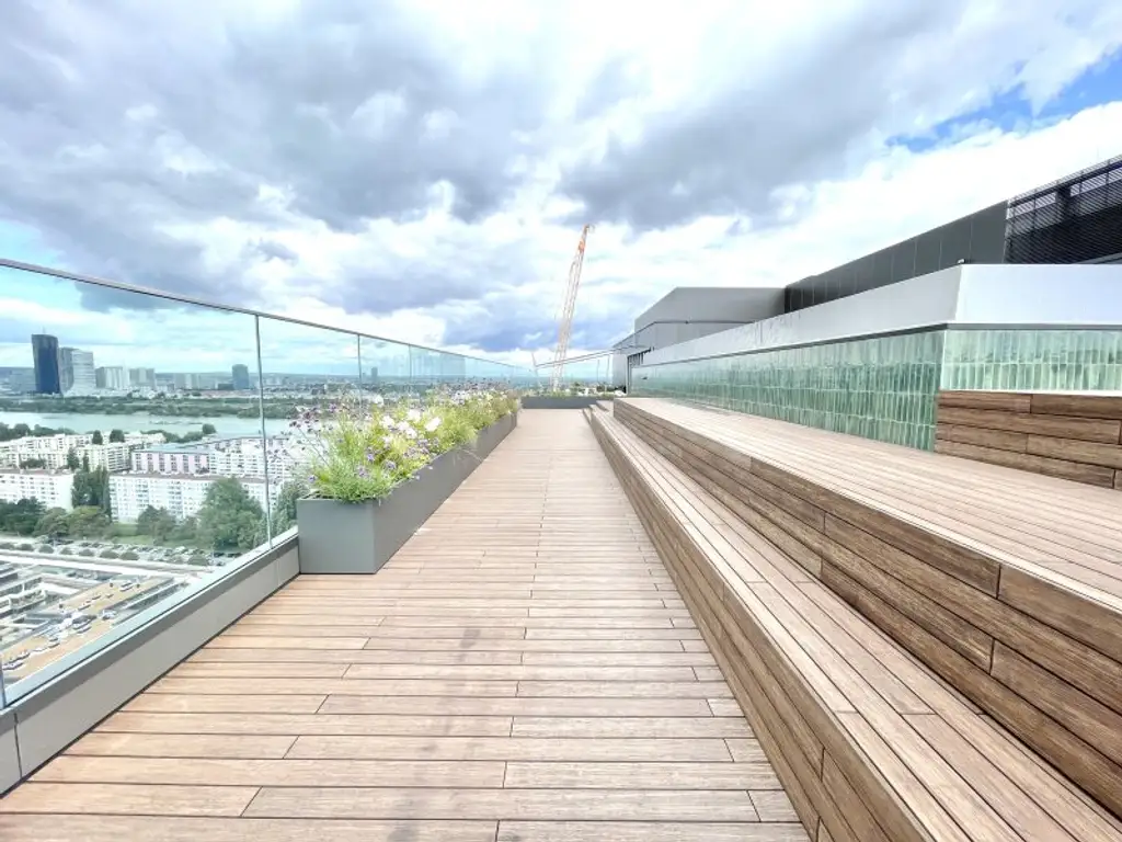 ***Grünblick im Viertel Zwei – Exklusives Wohnen über den Dächern Wiens - Infinity Rooftop-Pool - Panoramasauna - Fitnessbereich***