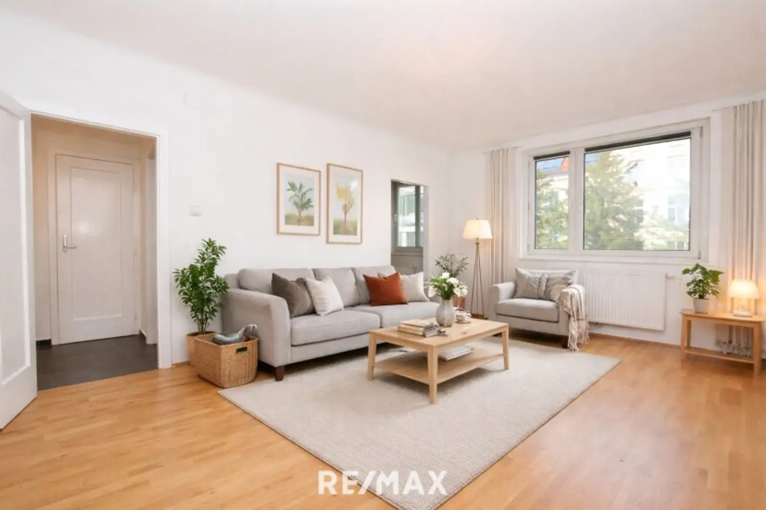 Wohnzimmer (virtuell eingerichtet)