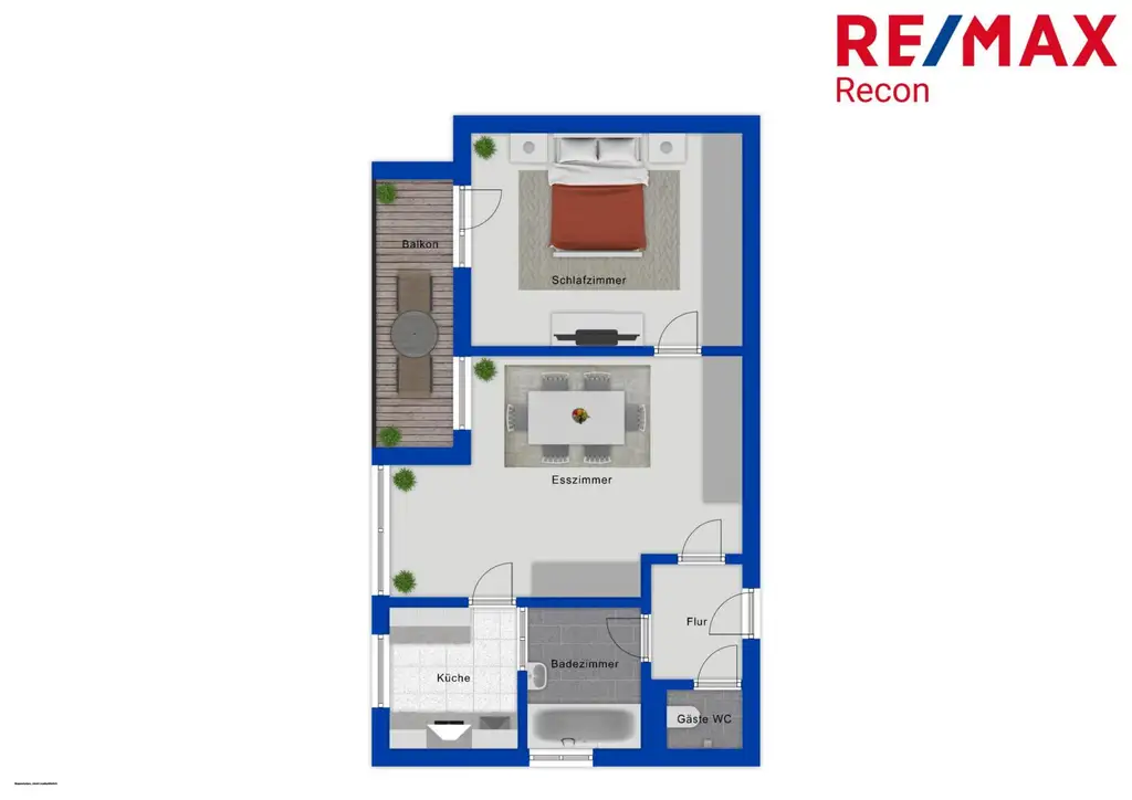 Gepflegte 2-Zimmer-Wohnung mit herrlichem Balkon in Aussichtslage in Fiecht!