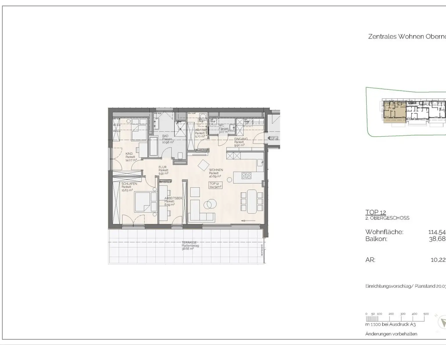 4 Zimmer-Wohnung mitten in Oberndorf bei Salzburg
