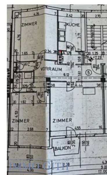 LICHTDURCHFLUTETE CA. 80 m² GROSSE 3-ZIMMER-WOHNUNG MIT BALKON IN GRÜNRUHELAGE VON POTTENSTEIN ZU KAUFEN!