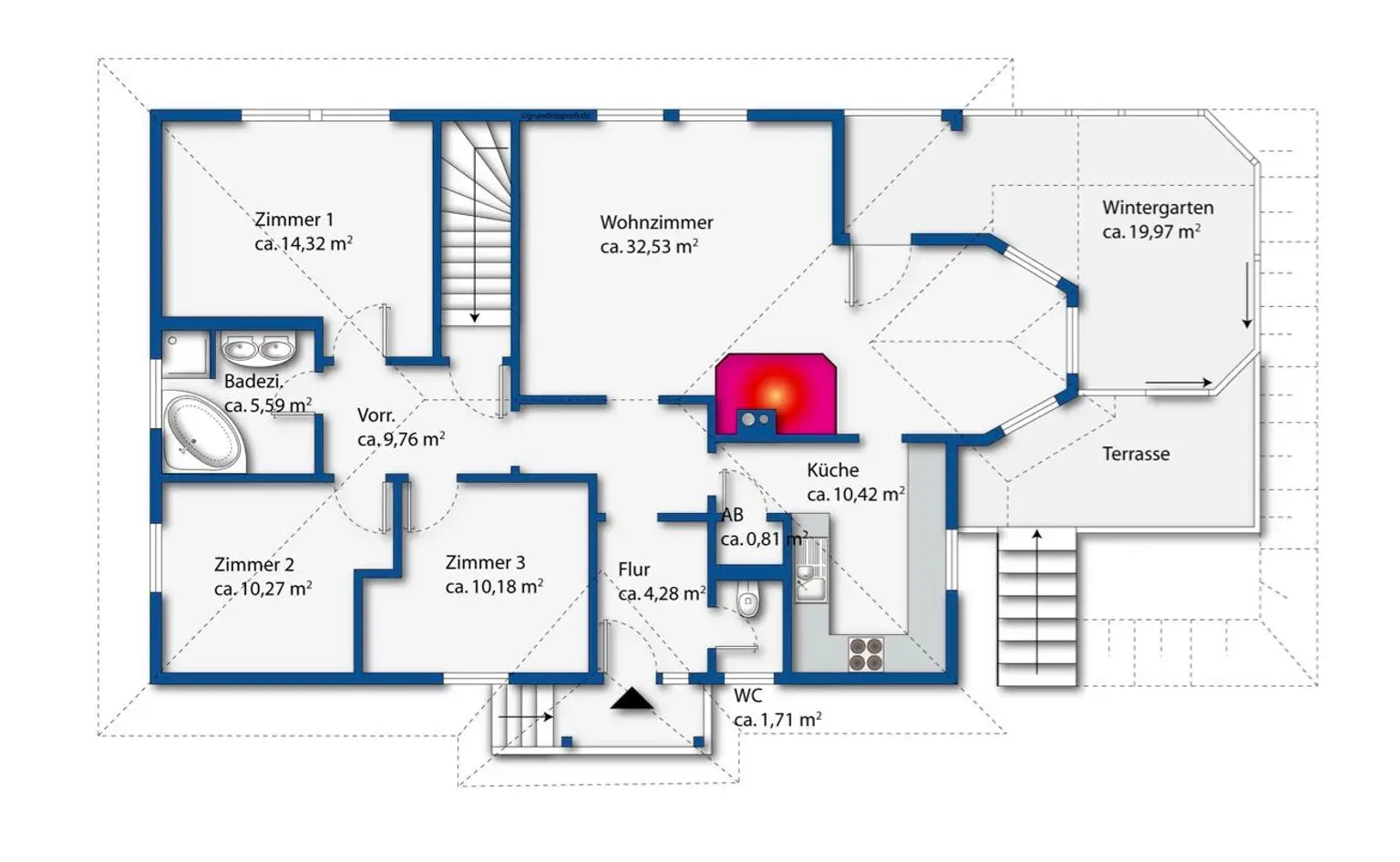 "BUNGALOW mit Pool - WohnGENUSS auf einer Ebene!"