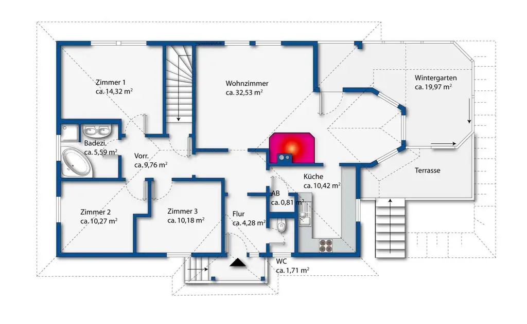 "BUNGALOW mit Pool - WohnGENUSS auf einer Ebene!"
