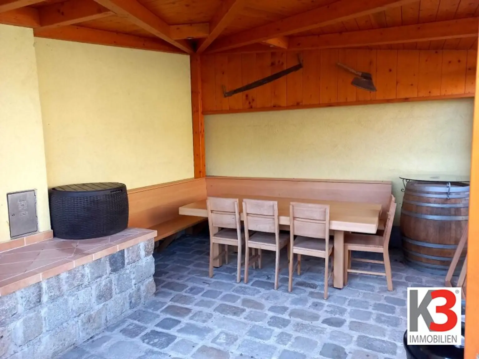 K3 - Gemühtlicher, barrierefreier Bungalow mit kleiner Werkstatt und angebautem Pavillon