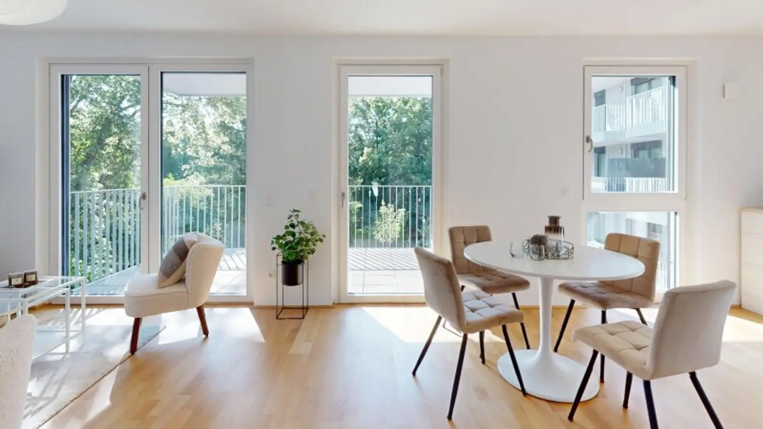 Ansicht Wohn- und Esszimmer