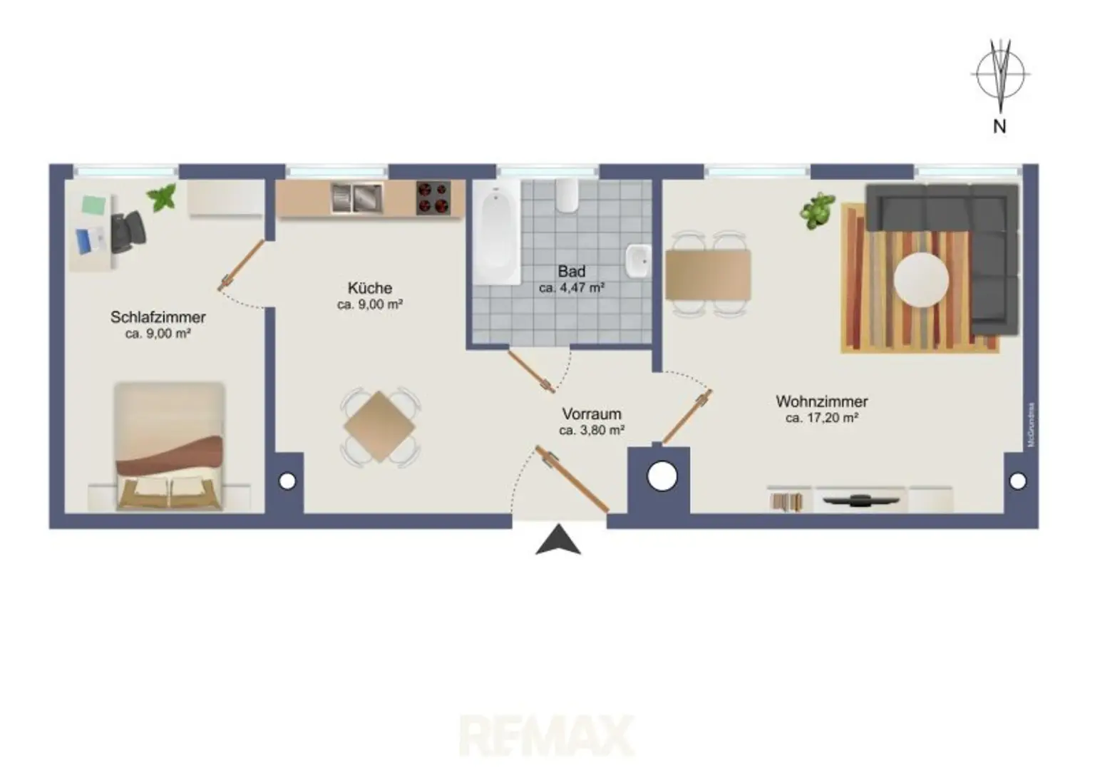 schematischer Grundriss