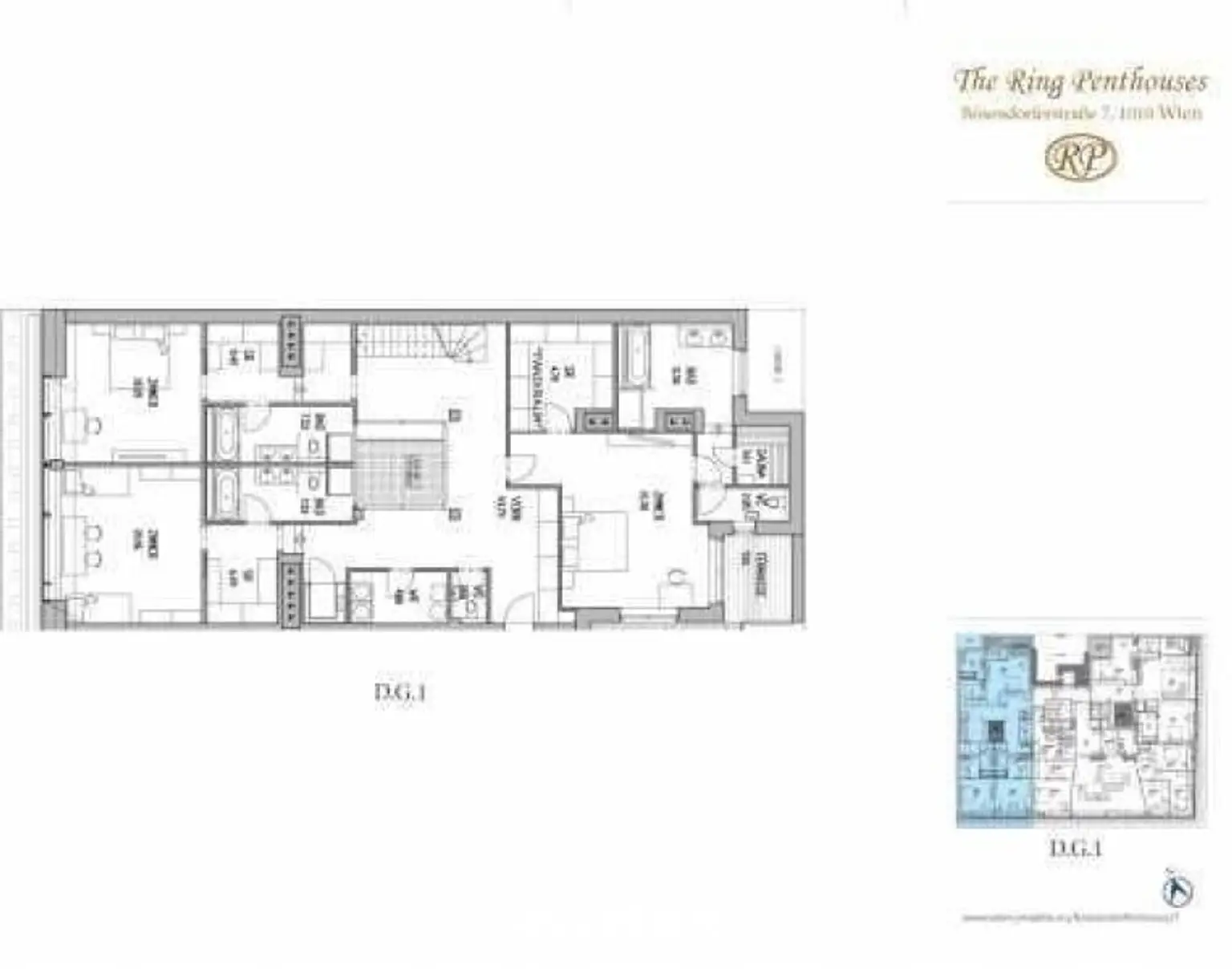 3 Schlafräume mit privaten Bädern