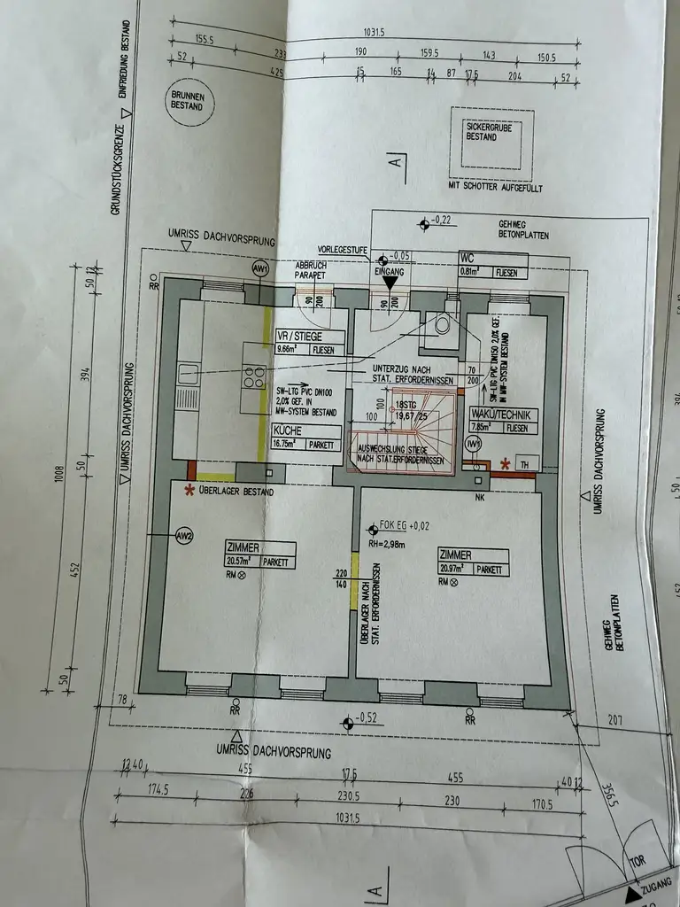 Plan Erdgeschoss