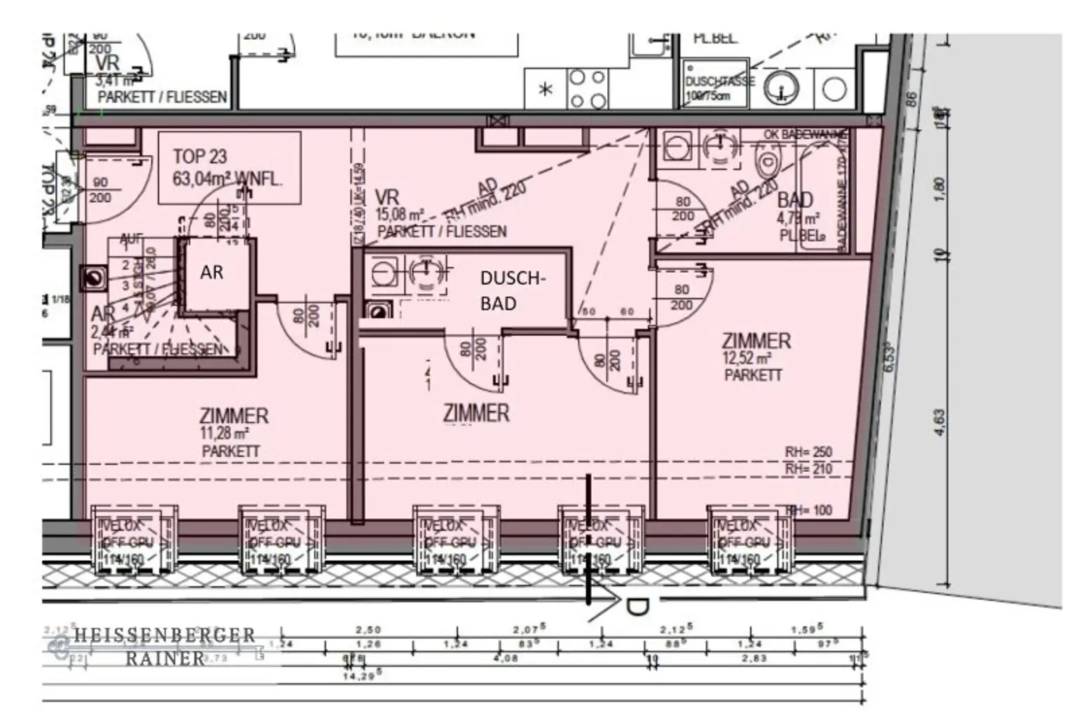PENTHOUSE MIT TRAUMHAFTEN TERRASSEN /// BIS ZU 4 SCHLAFZIMMER, 3 BÄDER  /// ALSER STRASSE, ELTERLEINPLATZ
